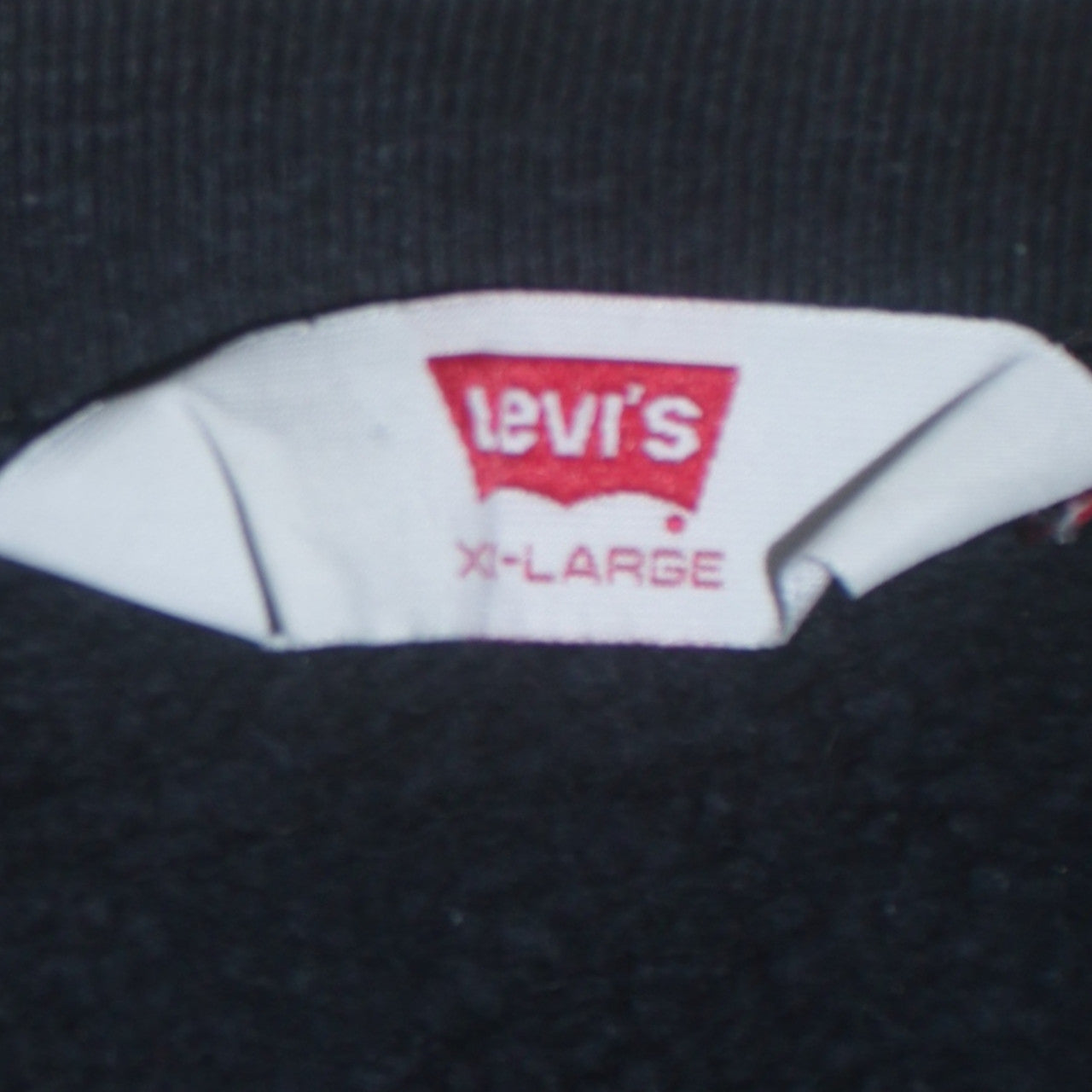 Levi's Men's Black XL Pullover Crew Neck Cotton Sweatshirt