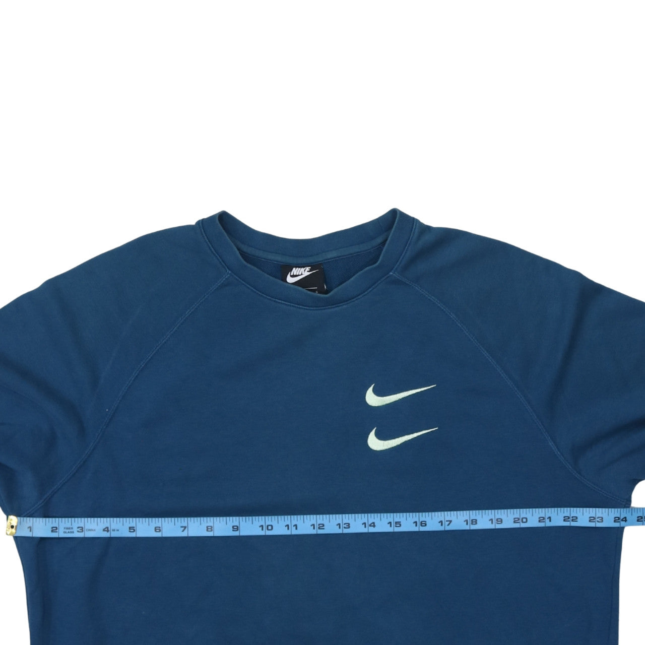 Nike Men's Blue Pullover Sweatshirt L Logo Graphic Crew Neck