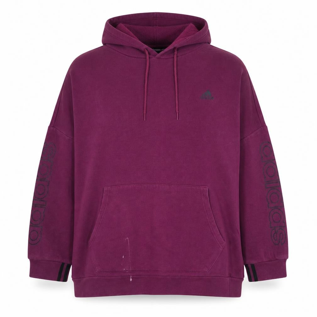 Adidas Women's Purple XL Pullover Hoodie with Logo Detail