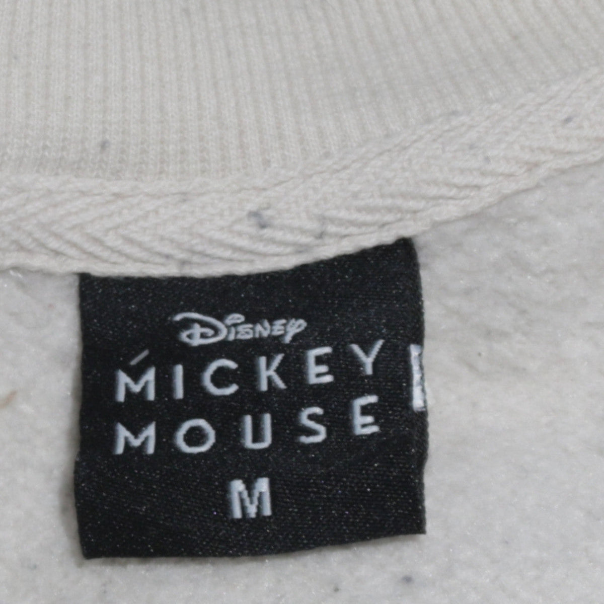 Additional view of Disney Mickey Mouse White Sweatshirt Women UK 12-14 Pullover Cotton Blend