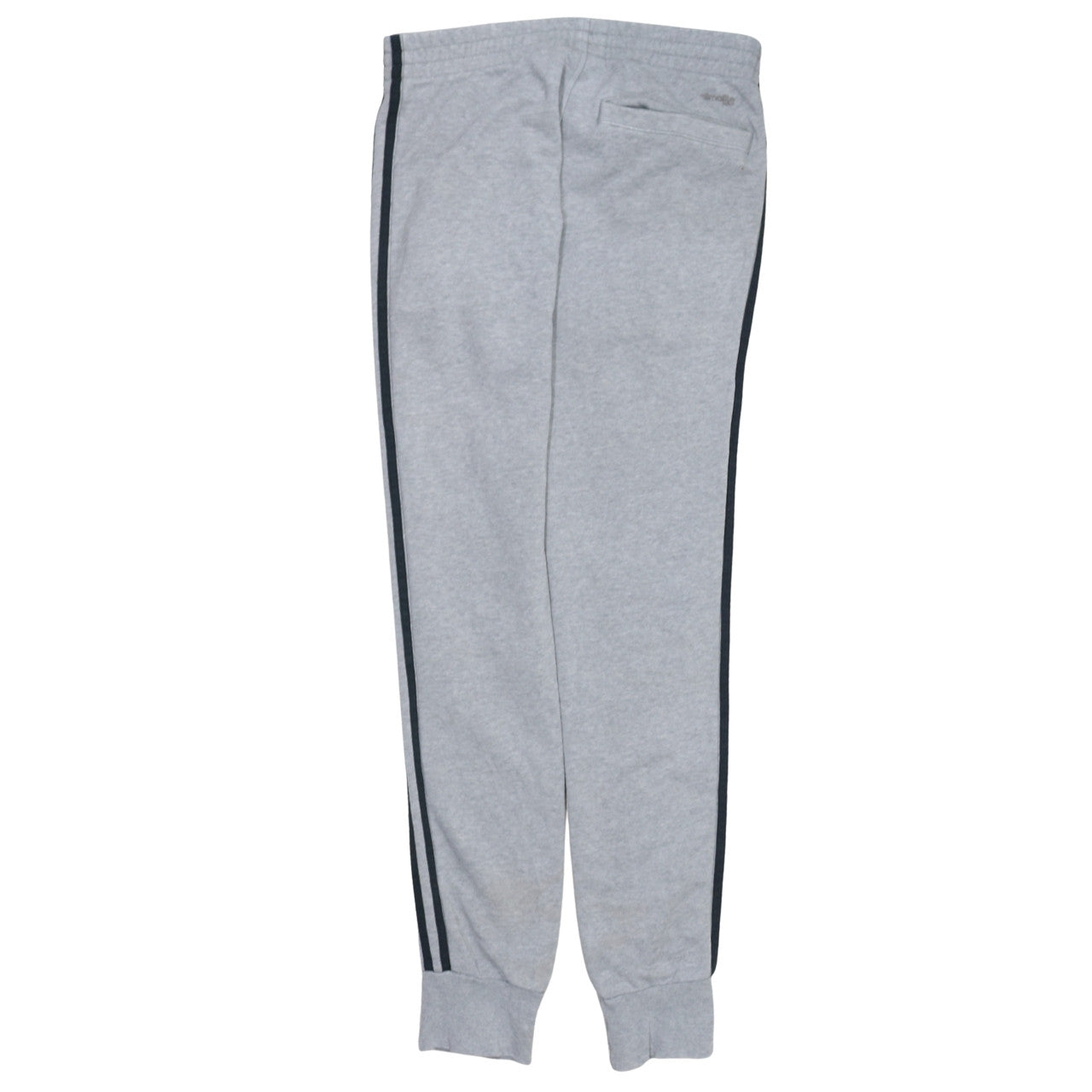 Adidas Men's Grey Jogger Sweatpants XS Tapered Fit Side Stripe