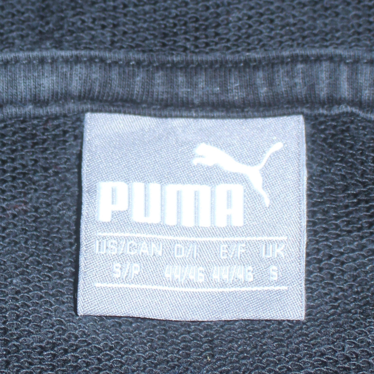 Puma Men's Black Small Pullover Hoodie with Logo and Pockets