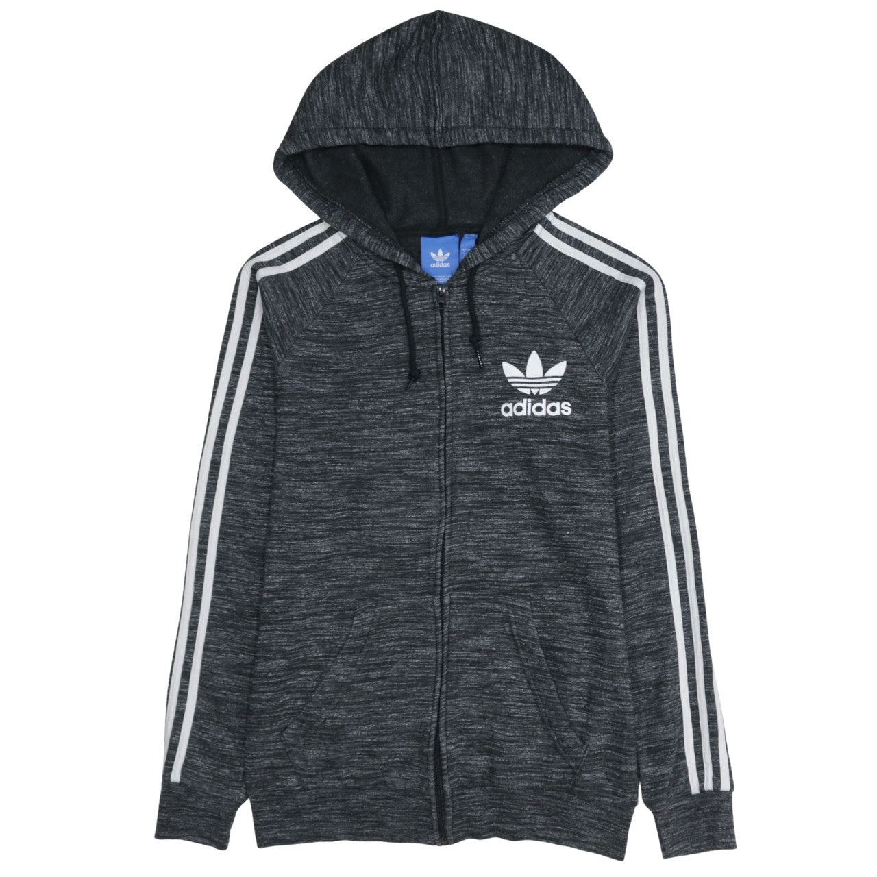 Adidas Men's Grey Full Zip Hoodie Size S Sportswear