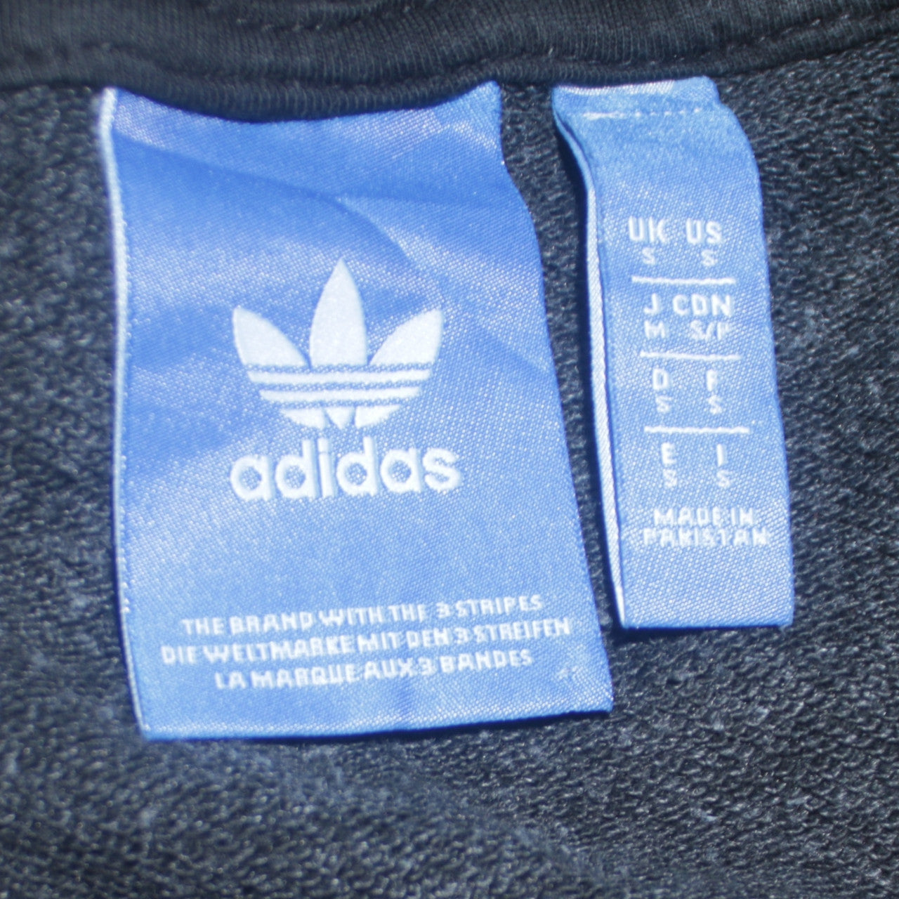 Adidas Men's Grey Full Zip Hoodie Size S Sportswear