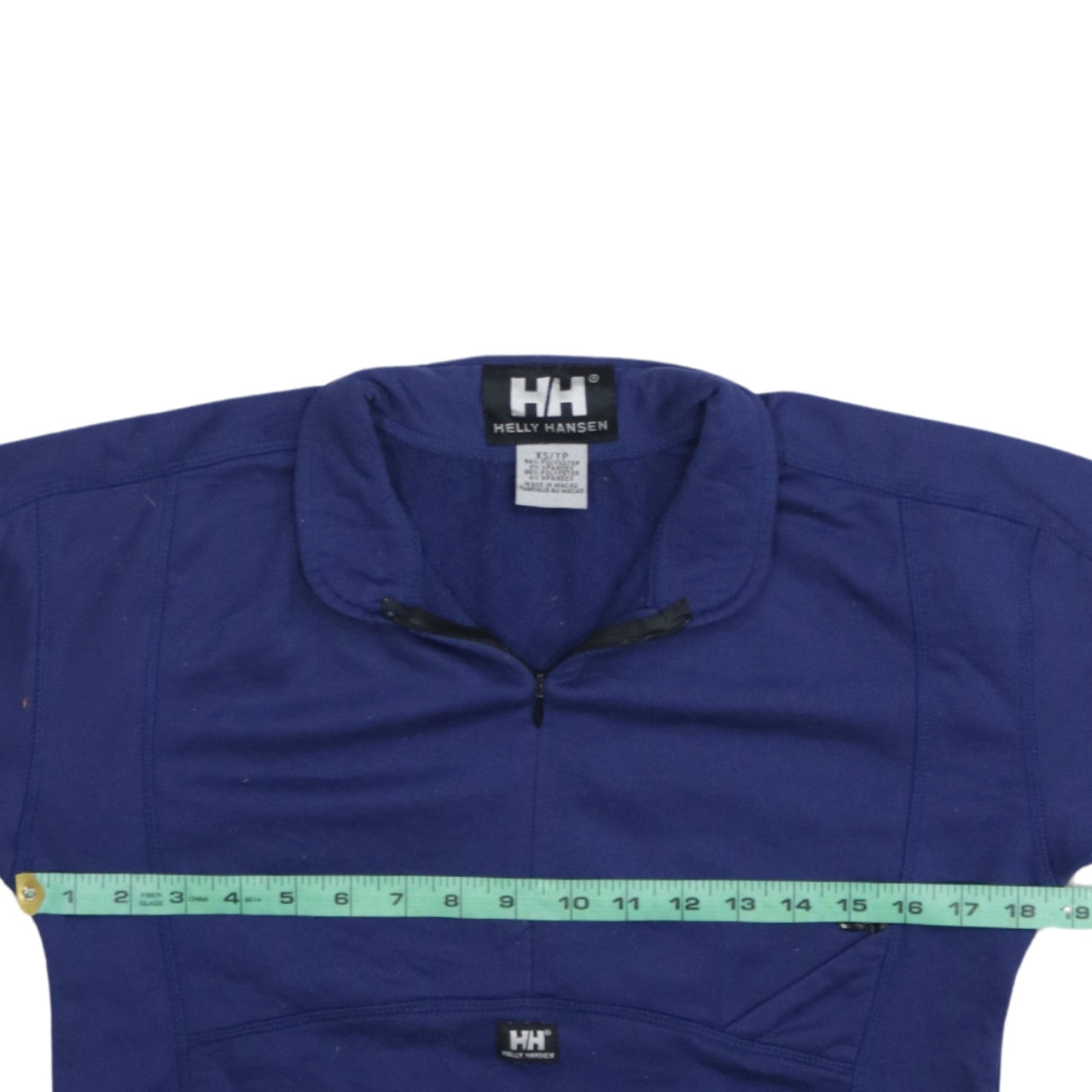 Helly Hansen Men's Blue 1/4 Zip Pullover Sweatshirt XS Outdoor Fleece