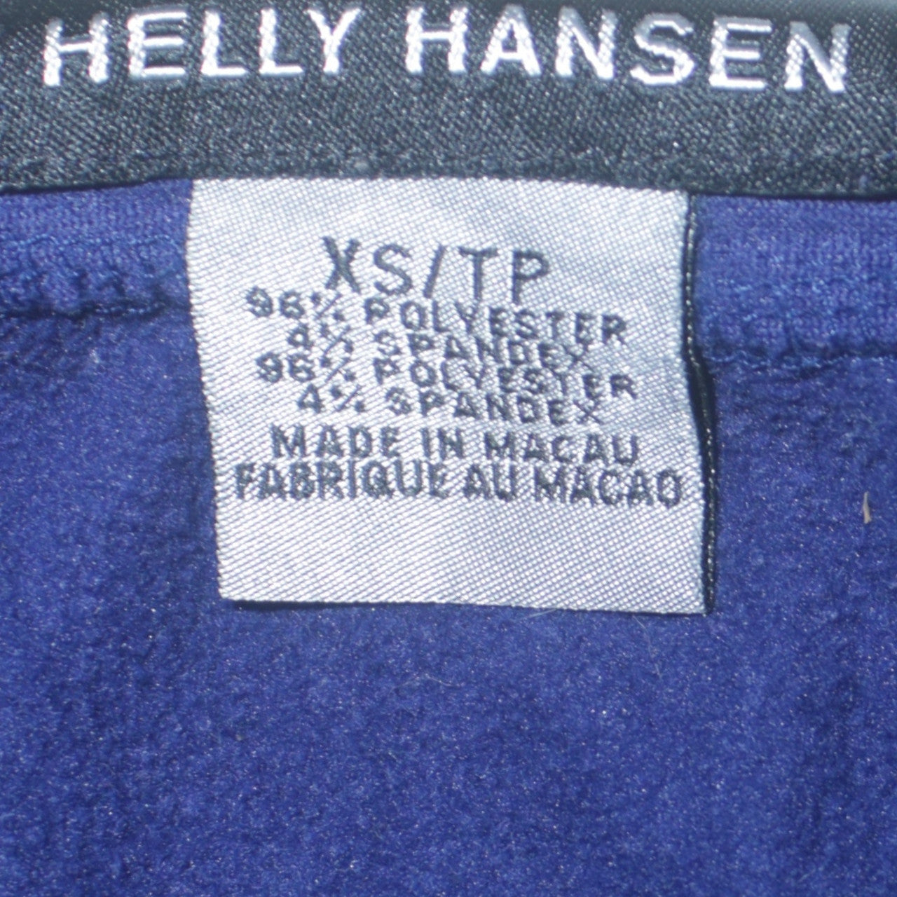 Helly Hansen Men's Blue 1/4 Zip Pullover Sweatshirt XS Outdoor Fleece