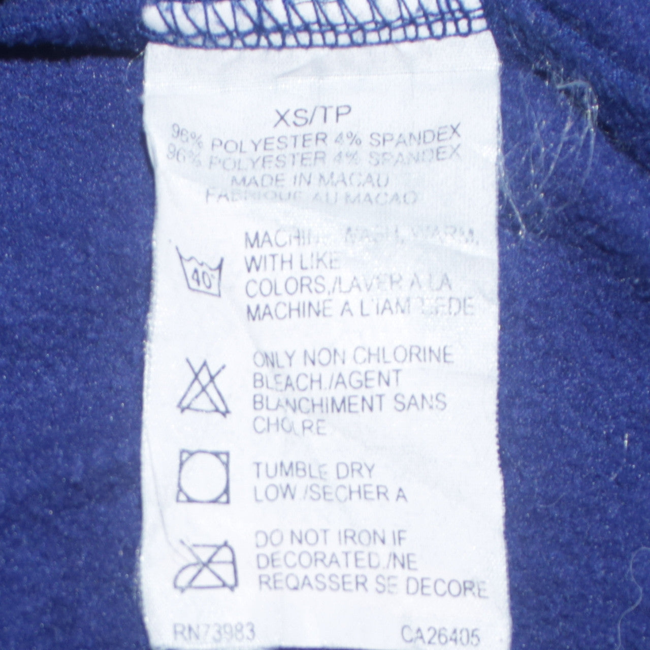 Helly Hansen Men's Blue 1/4 Zip Pullover Sweatshirt XS Outdoor Fleece