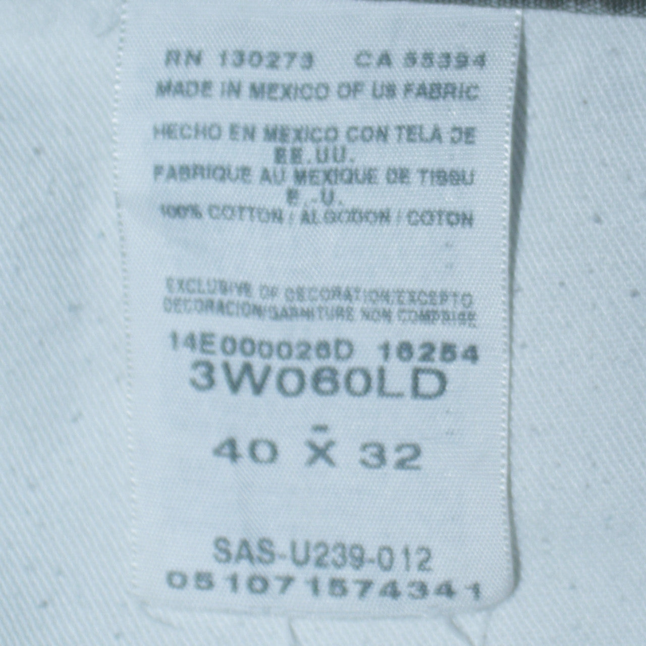 Wrangler Men's Grey 40x32 Cargo Workwear Trousers