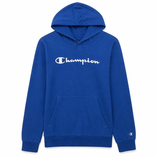 Champion Boys Blue Pullover Hoodie 15-16 Years Logo Graphic Fleece