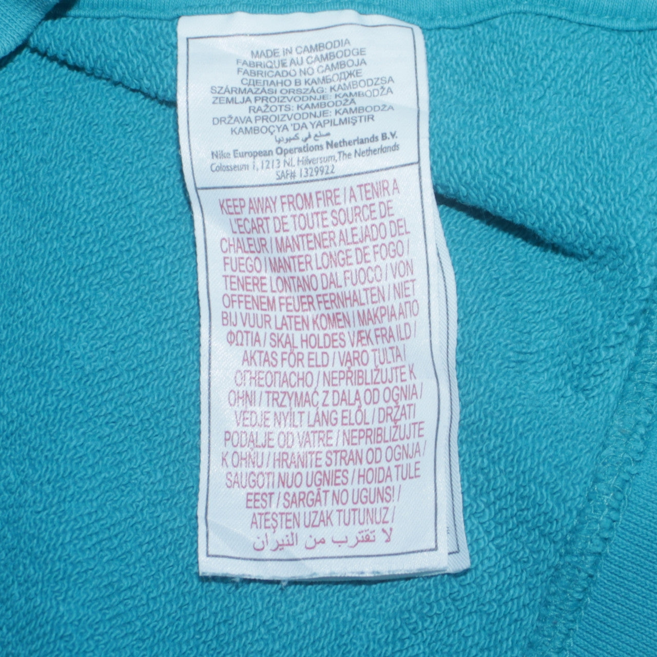 Nike Mens Blue Sportswear Pullover Hoodie Size M