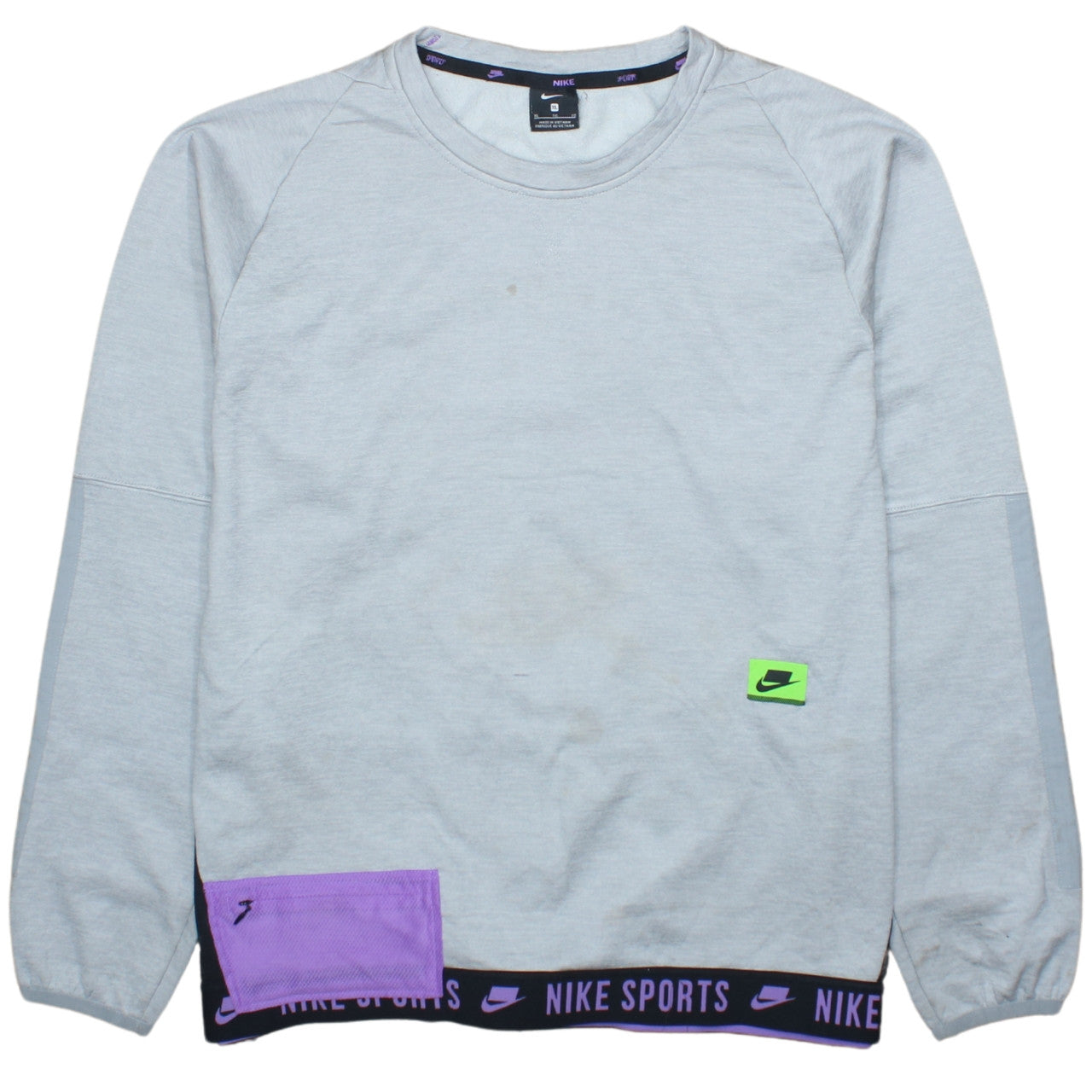 Nike Mens Grey XL Pullover Crew Neck Sports Sweatshirt
