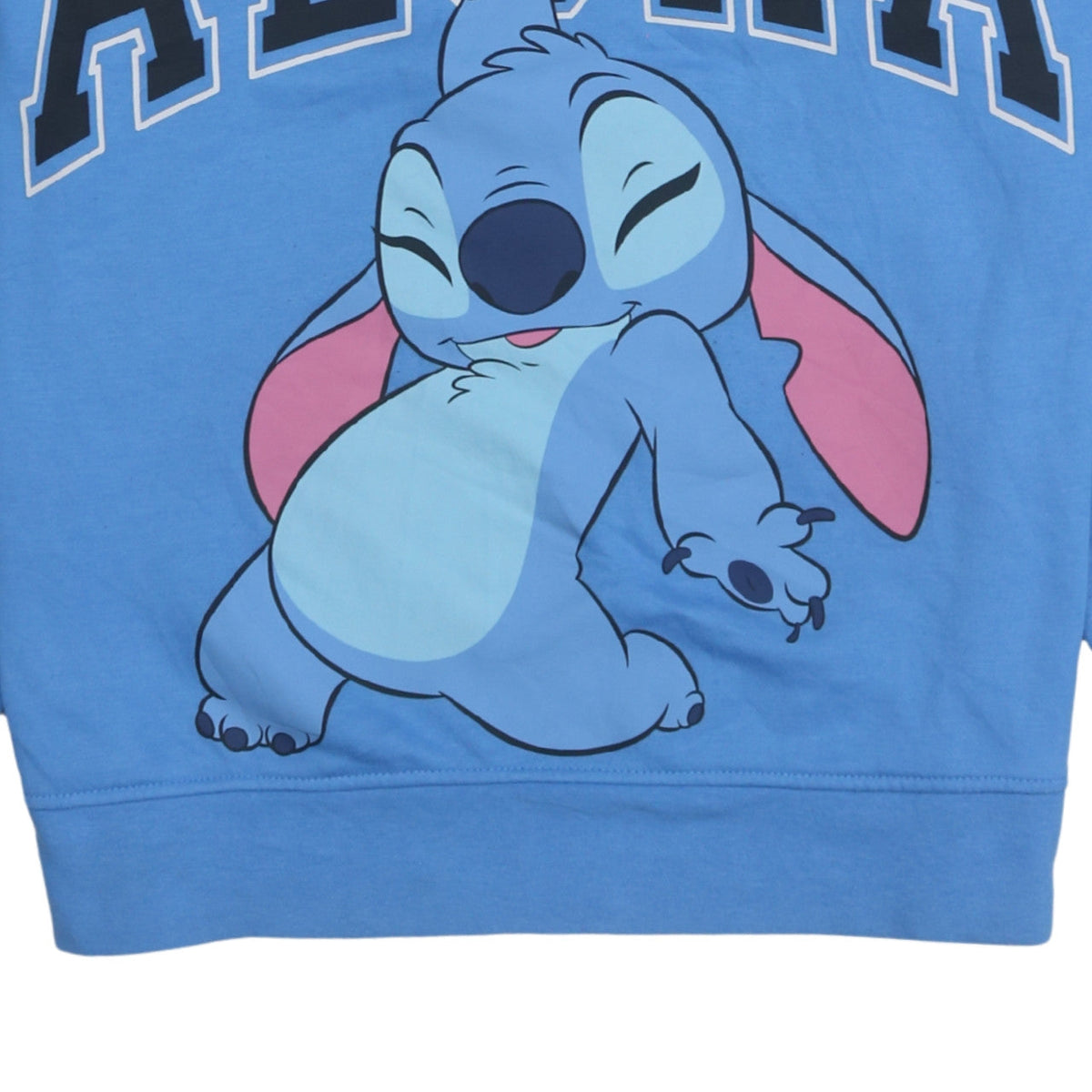 Additional view of Disney Women Blue Stitch Aloha Pullover Sweatshirt, size S