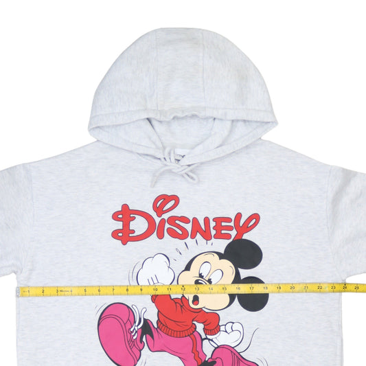 Disney Womens Grey Mickey Mouse Hoodie Size L 14/16 Primark Cares