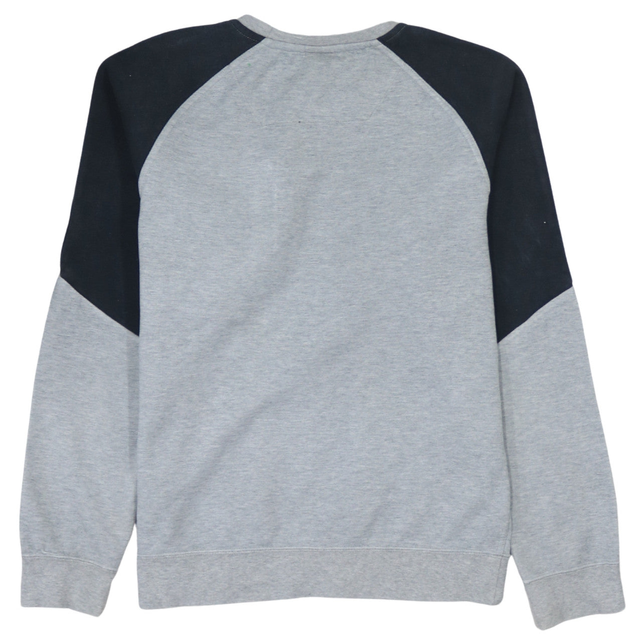 Nike Men's Grey Crew Neck Pullover Sweatshirt S Zip Pocket Logo