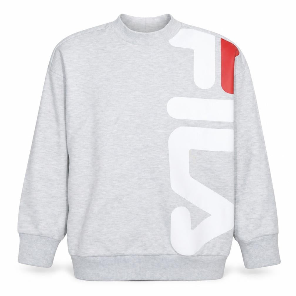 FILA Mens Grey Small Logo Pullover Sweatshirt