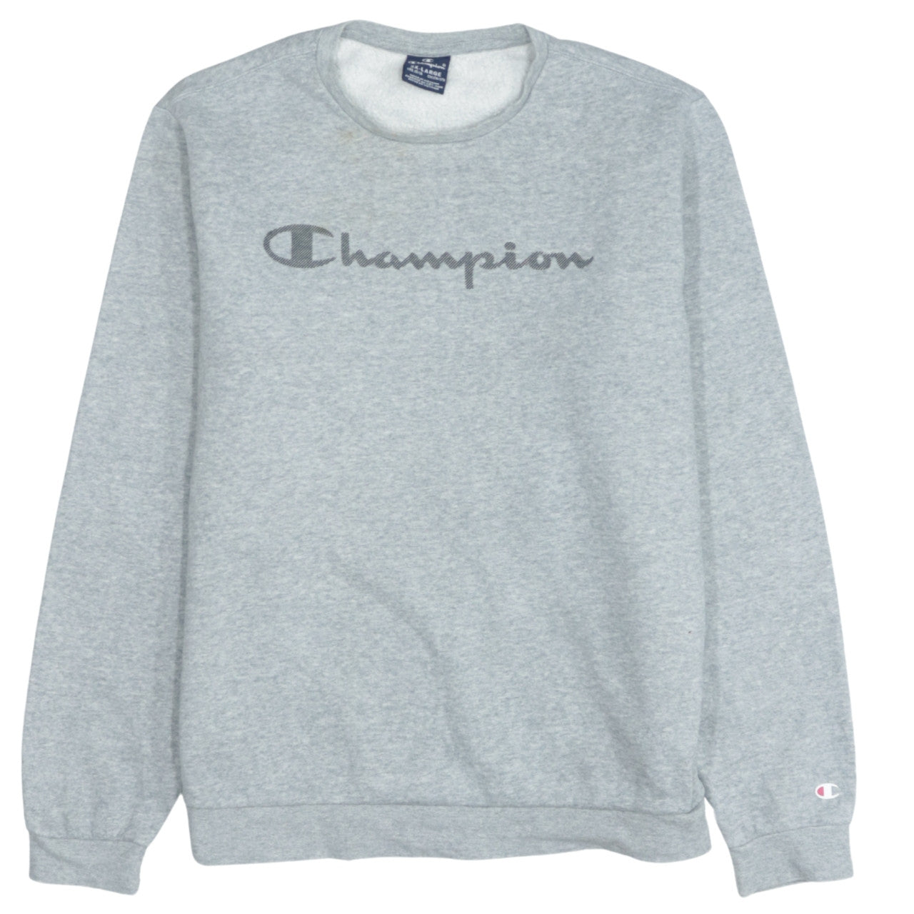 Champion Boys Grey 15-16 Years Crew Neck Pullover Sweatshirt