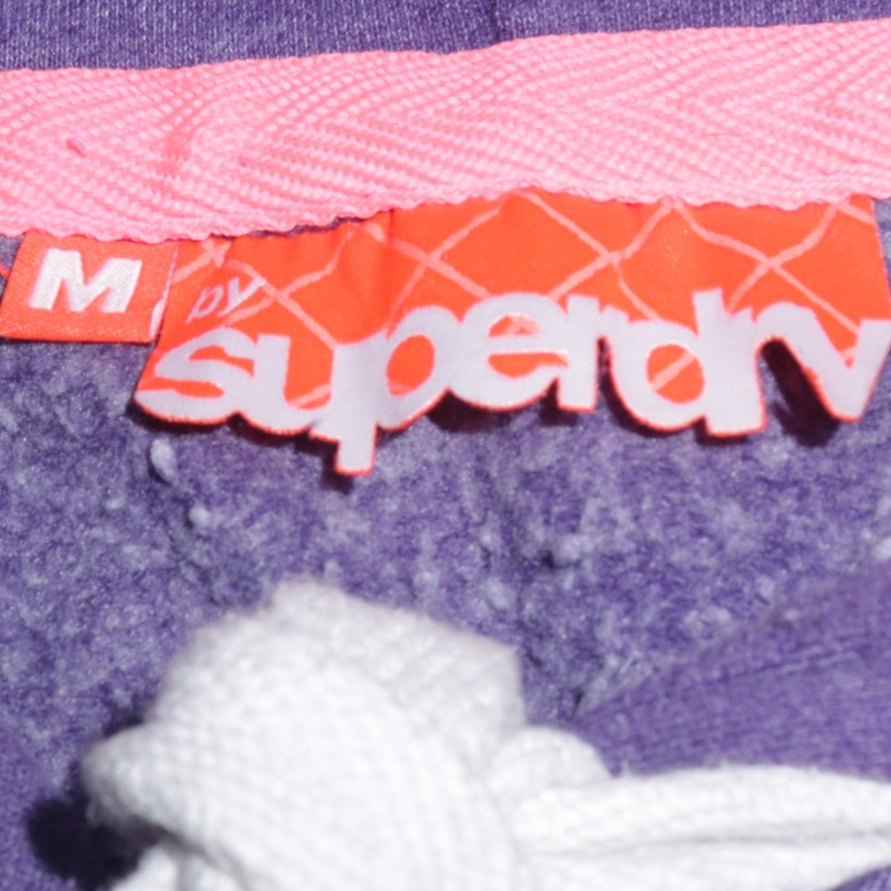 Superdry Women's Purple Pullover Hoodie M Graphic Print Casual