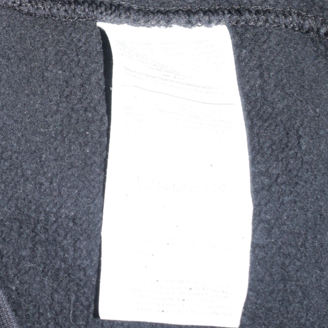 Nike Men's Black Small Crew Neck Fleece Pullover Sweatshirt