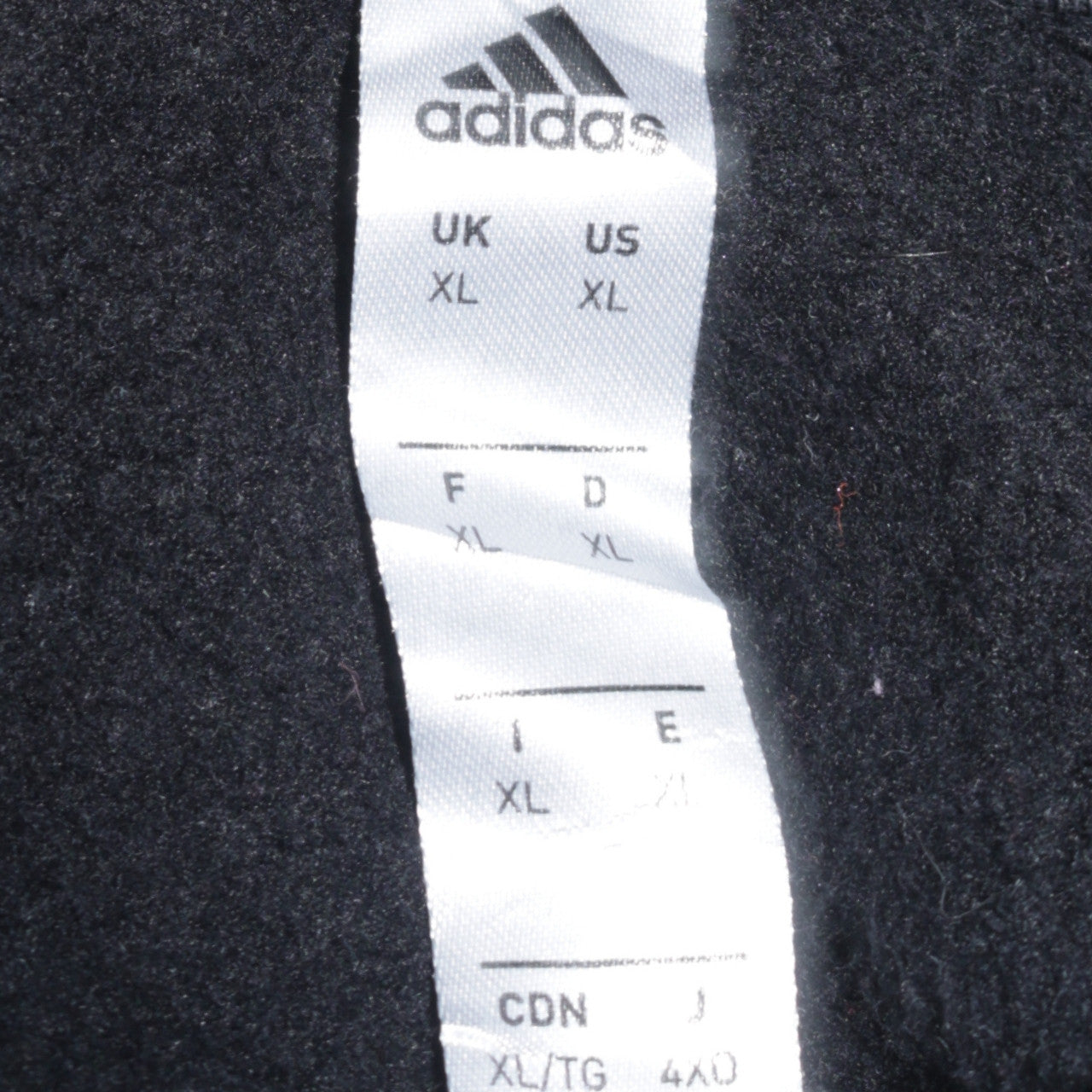 Adidas Men's Black XL Pullover Hoodie Fleece Sportswear