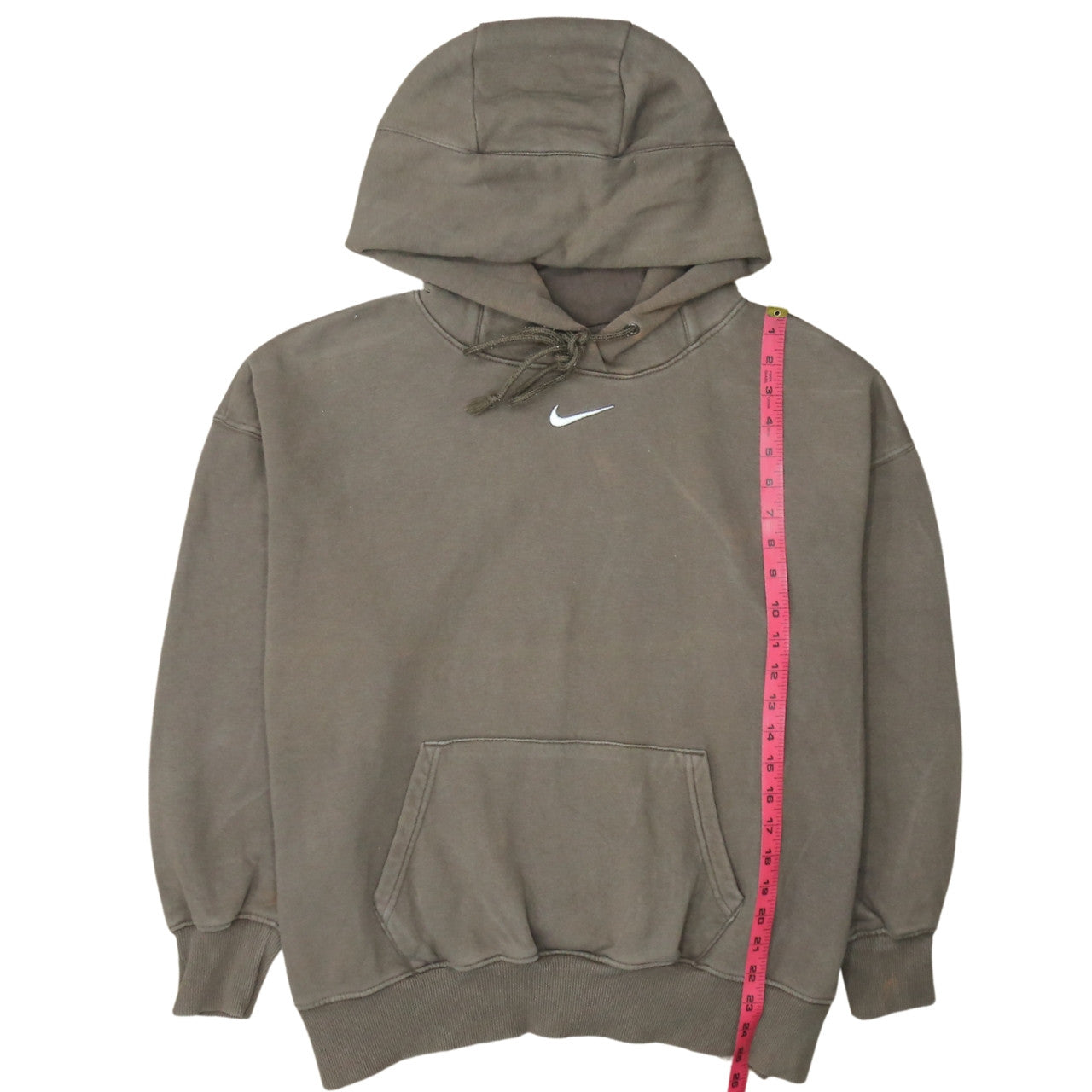 Nike Men's Brown Pullover Hoodie M Regular Fit Sports Style