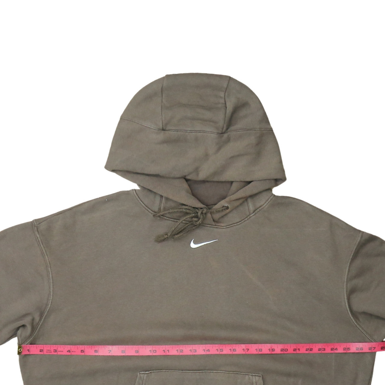 Nike Men's Brown Pullover Hoodie M Regular Fit Sports Style