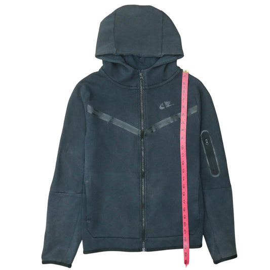 Nike Boys Black XL Full Zip Hoodie Fleece Sweatshirt 158-170cm