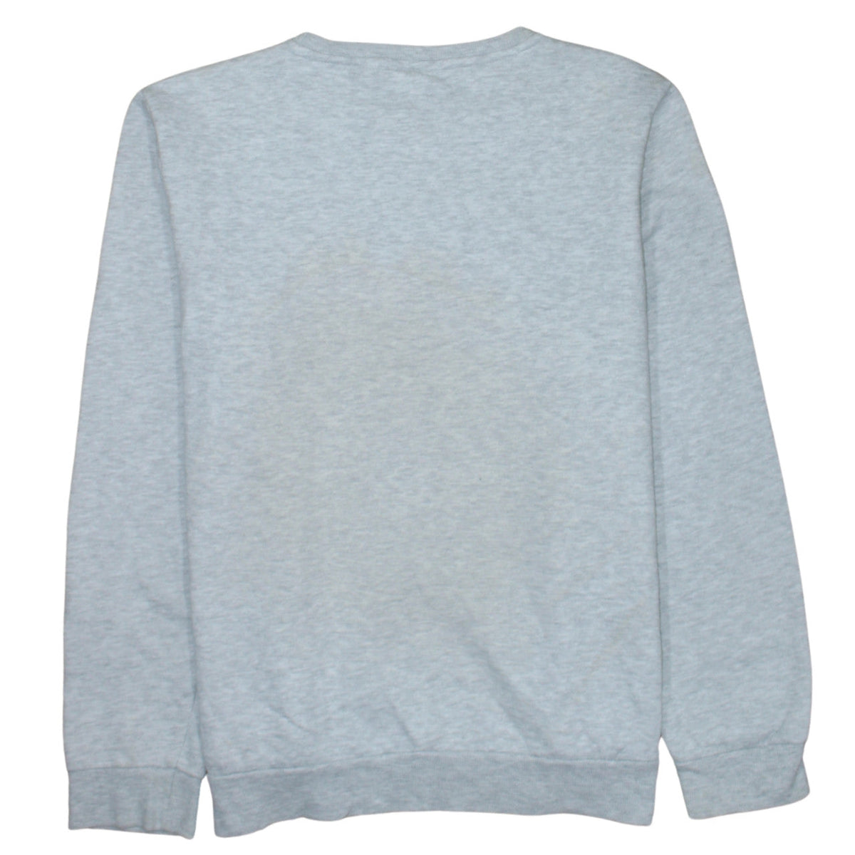 Brand and care label for Disney women’s grey minnie mouse sweatshirt m crew neck pullover