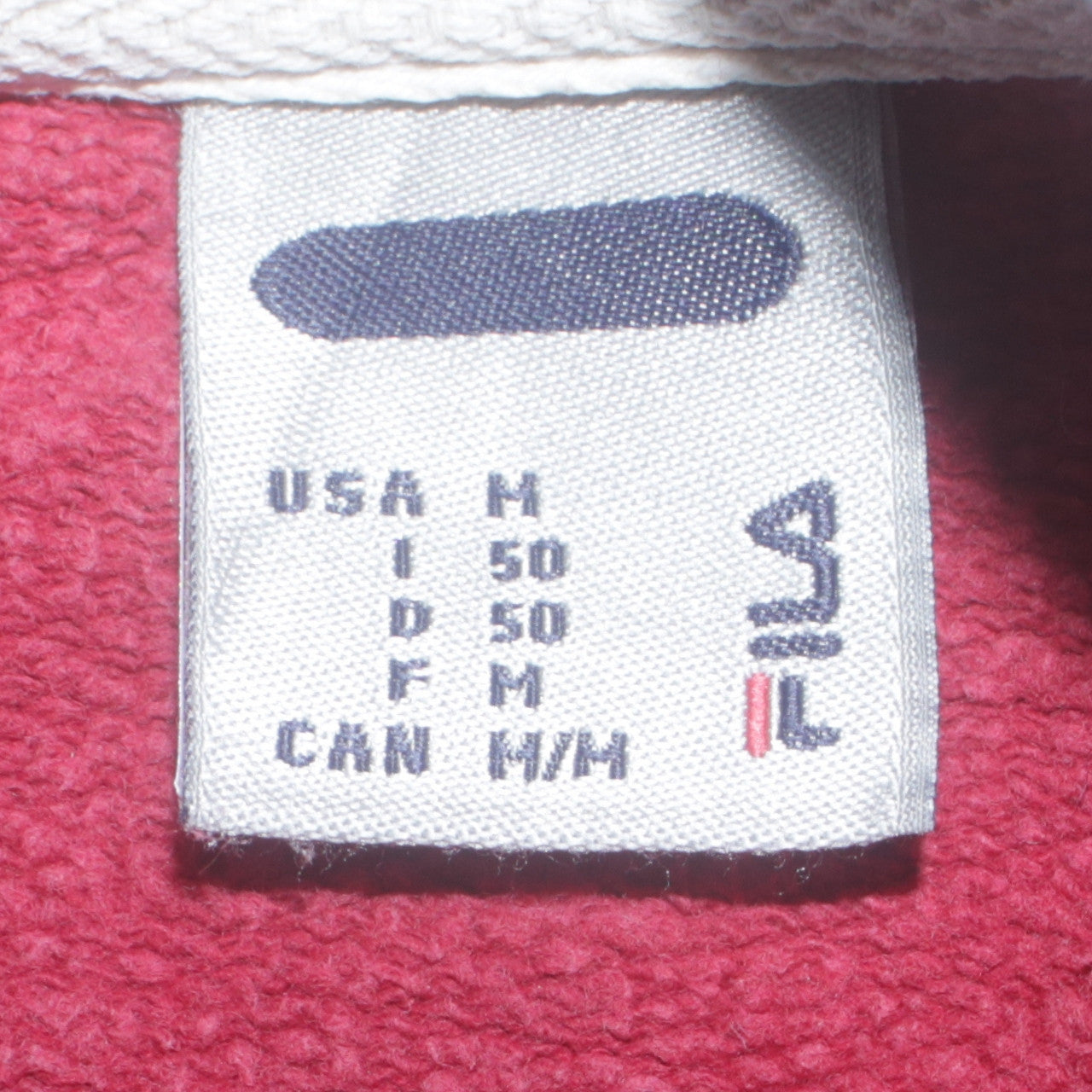 Fila Men's Red Embroidered Logo Crew Neck Sweatshirt Size M