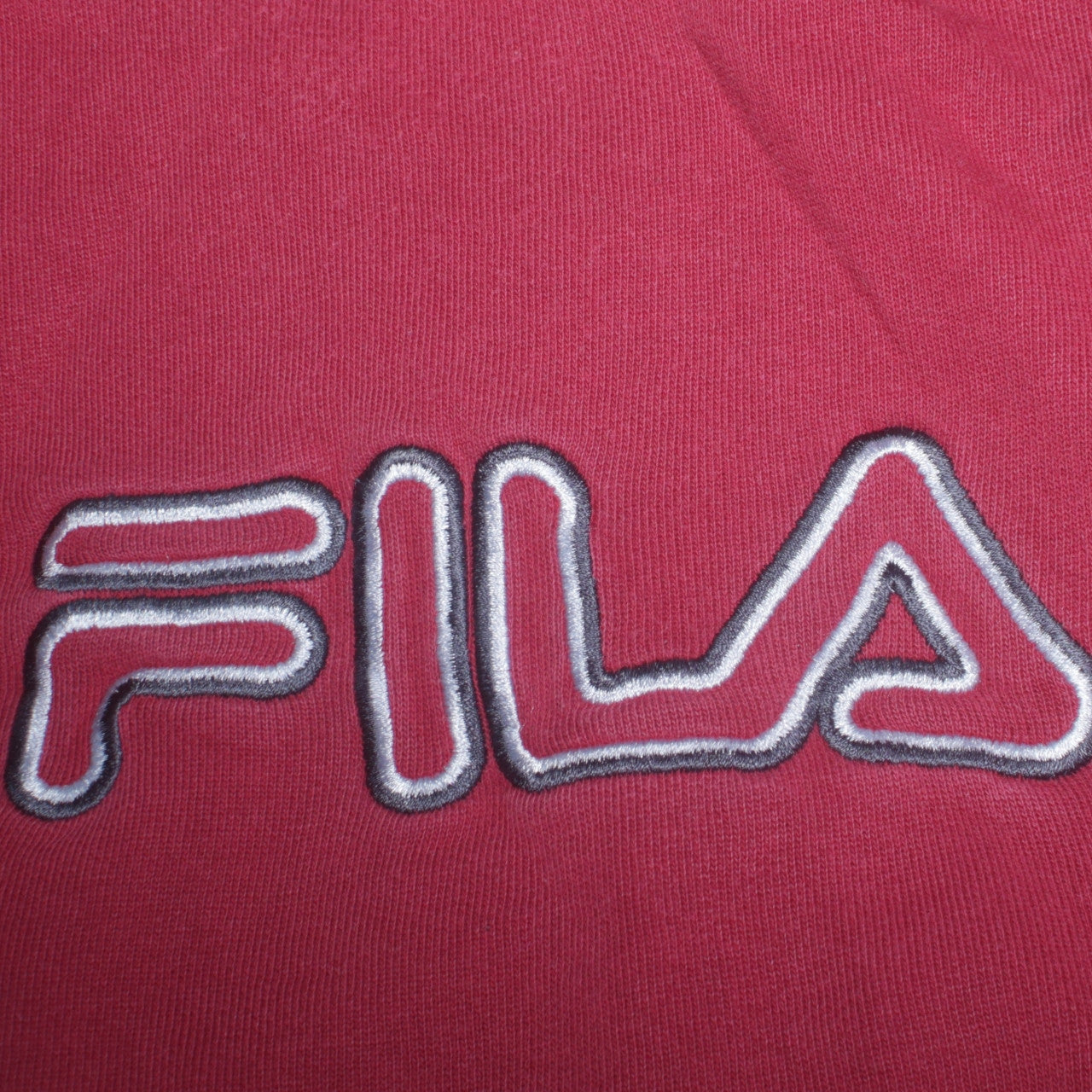 Fila Men's Red Embroidered Logo Crew Neck Sweatshirt Size M