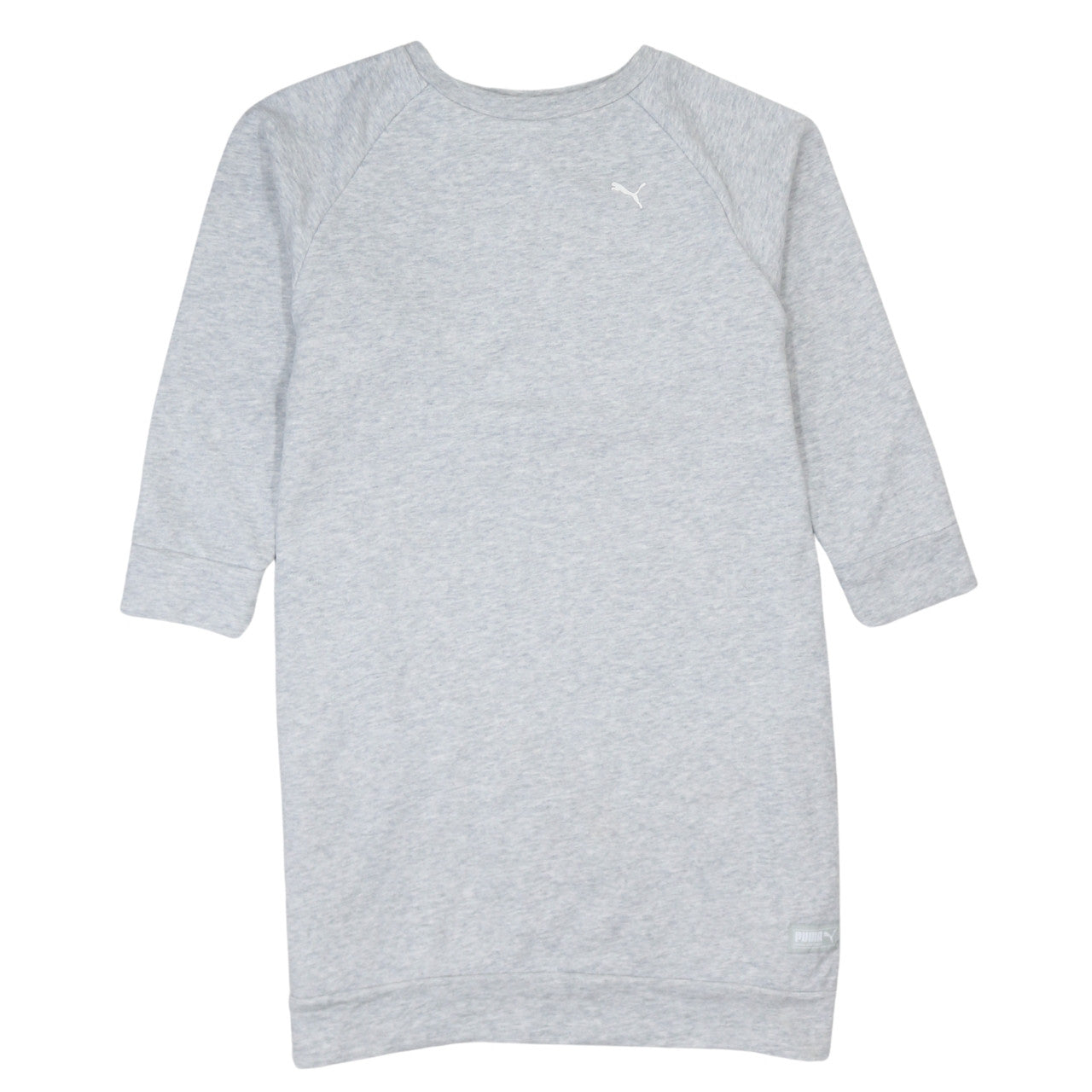 Puma Womens Grey XS Long Sleeve Pullover Sweatshirt Dress