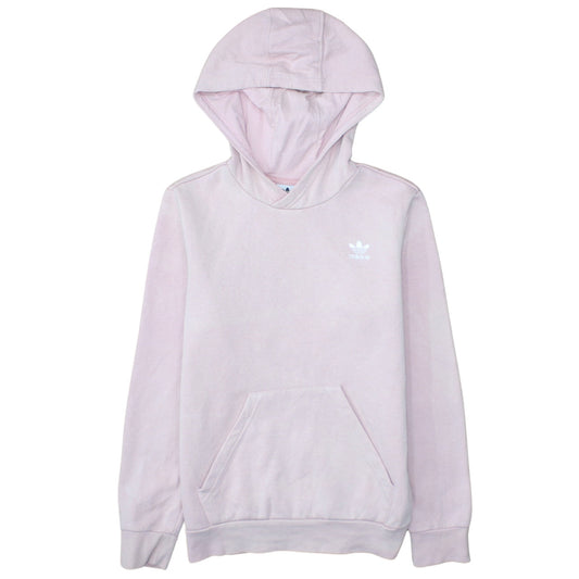 Adidas Girls Pink Pullover Hoodie 12-13 Years Hooded Fleece Sweatshirt