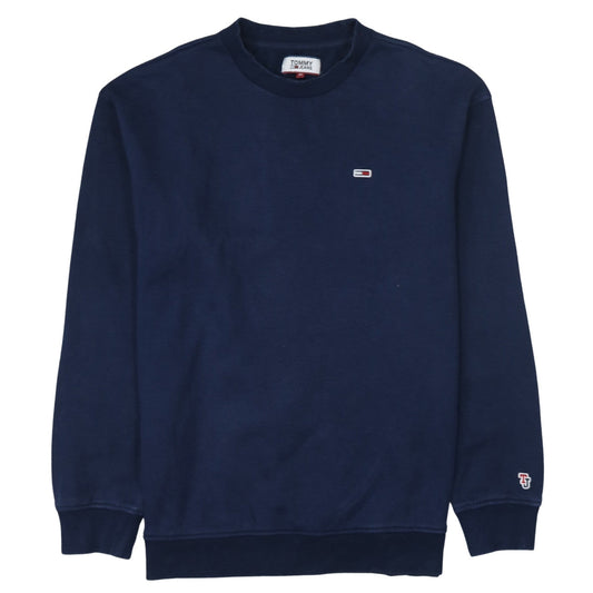 Tommy Jeans Men's Blue Crew Neck Pullover Sweatshirt M