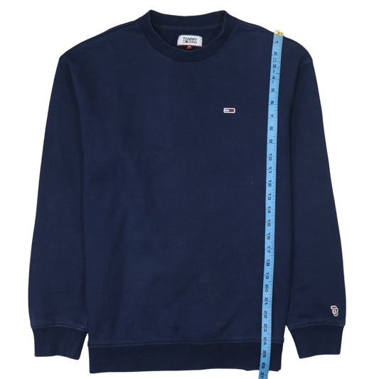 Tommy Jeans Men's Blue Crew Neck Pullover Sweatshirt M