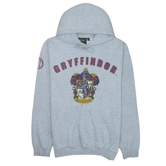 Harry Potter Gryffindor Grey Hoodie Men M Pullover Fleece Sweatshirt