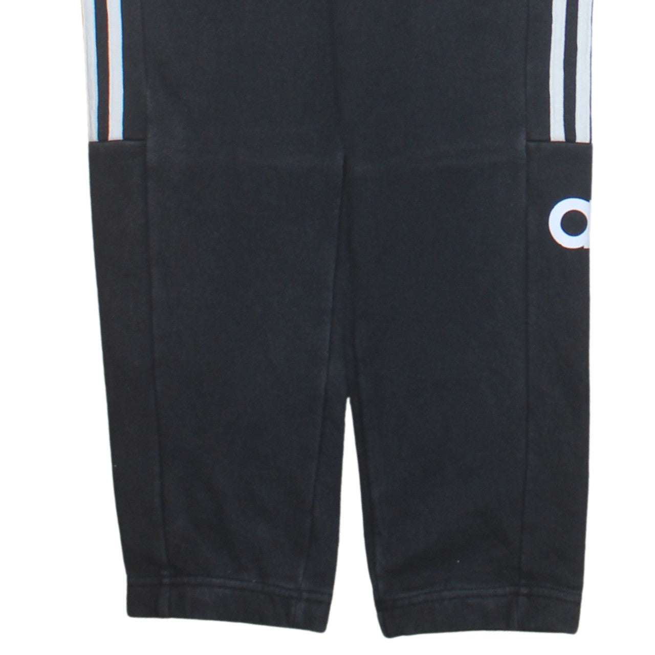 Adidas Mens Black Track Pants M Elastic Waist Tapered Sports Trousers