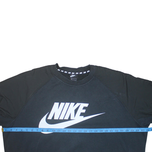 Nike Men's Black XL Crew Neck Pullover Graphic Logo Sweatshirt