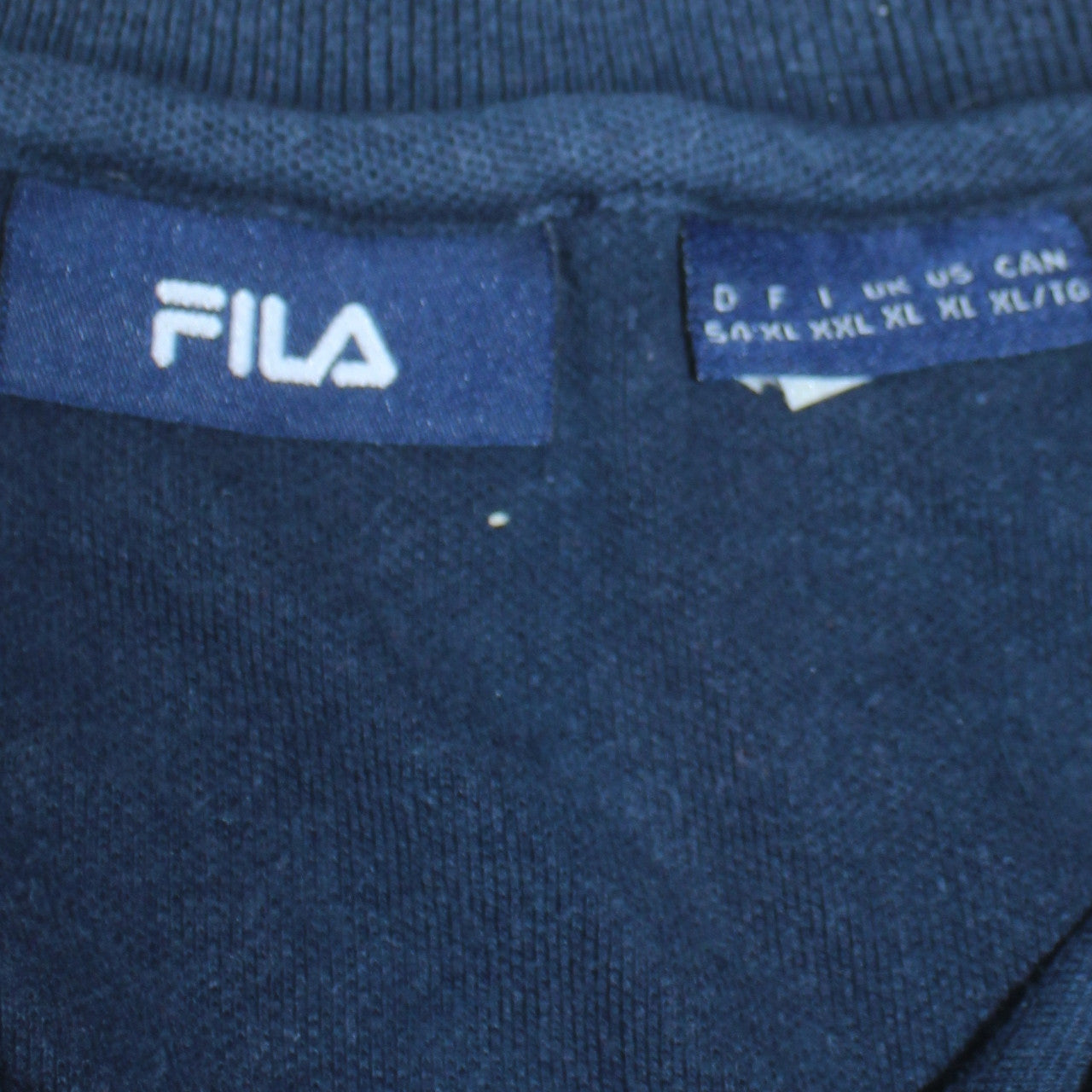 Fila Men’s Blue XL Classic Cotton Short Sleeve Polo Shirt