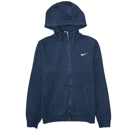Nike Men's Blue Full Zip Hoodie L Fleece Regular Fit