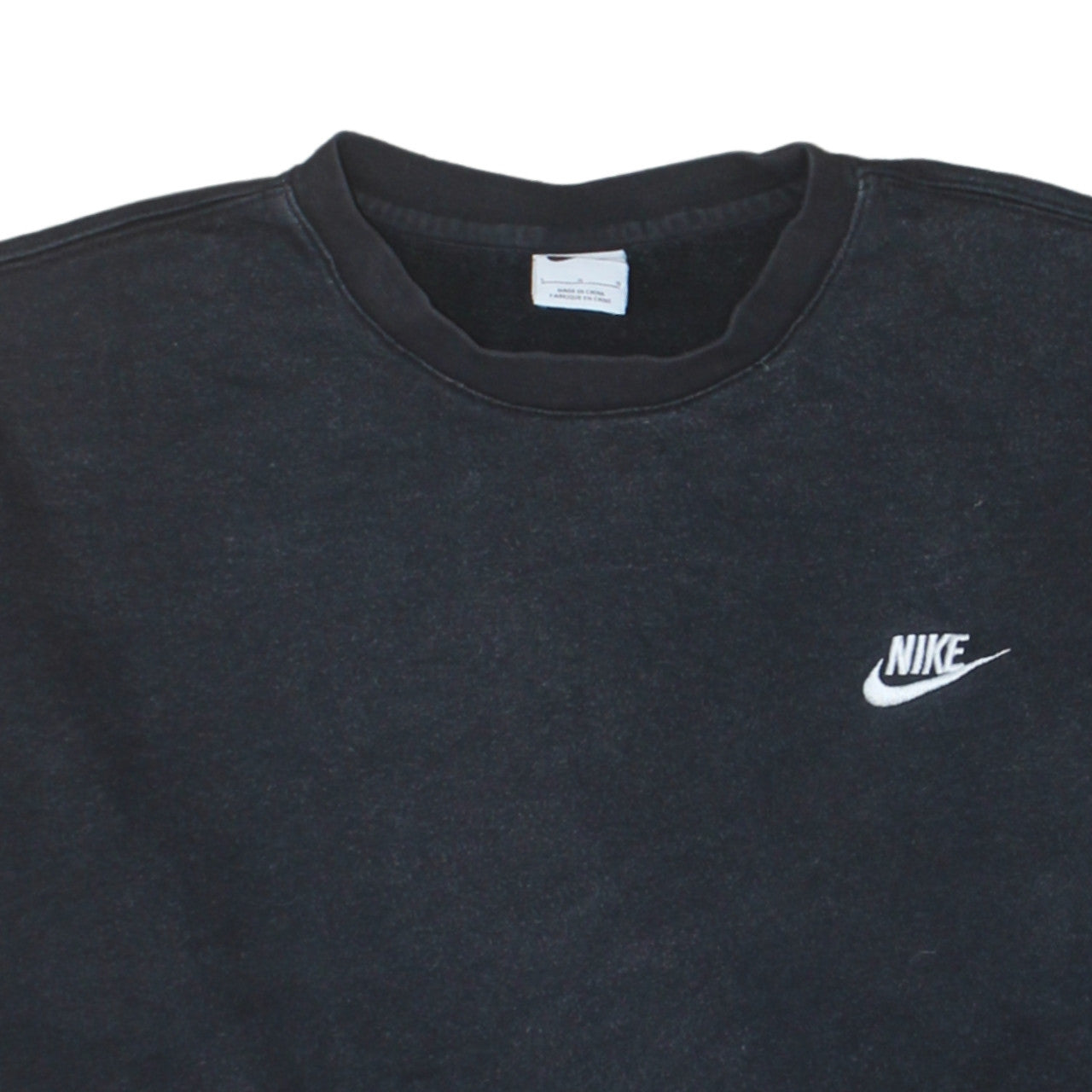Nike Men Black Crew Neck Pullover Sweatshirt L