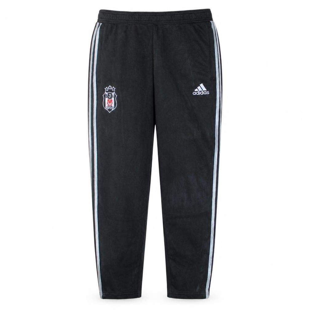 Front view of Adidas men’s black l track pants football tapered joggers