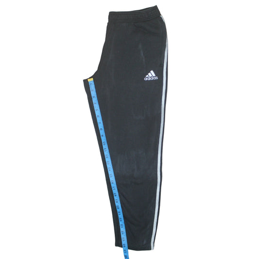Adidas Mens Black L Track Pants Football Tapered Joggers