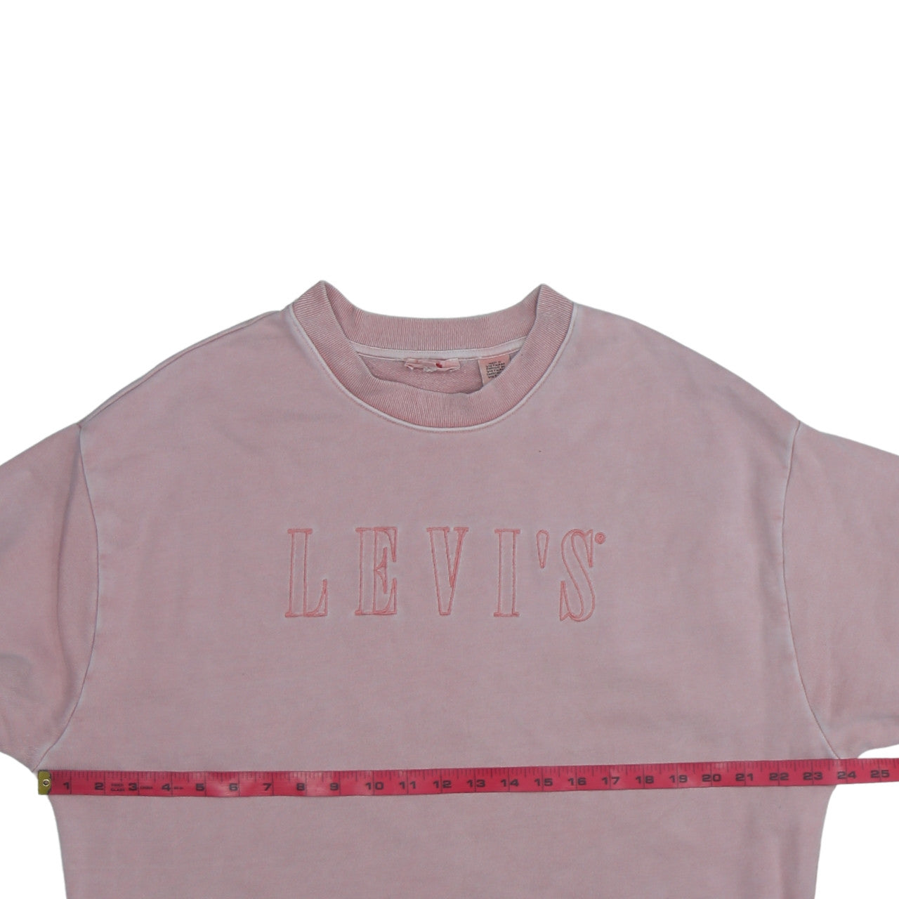 Levi's Women's Pink Crew Neck Pullover Sweatshirt Medium