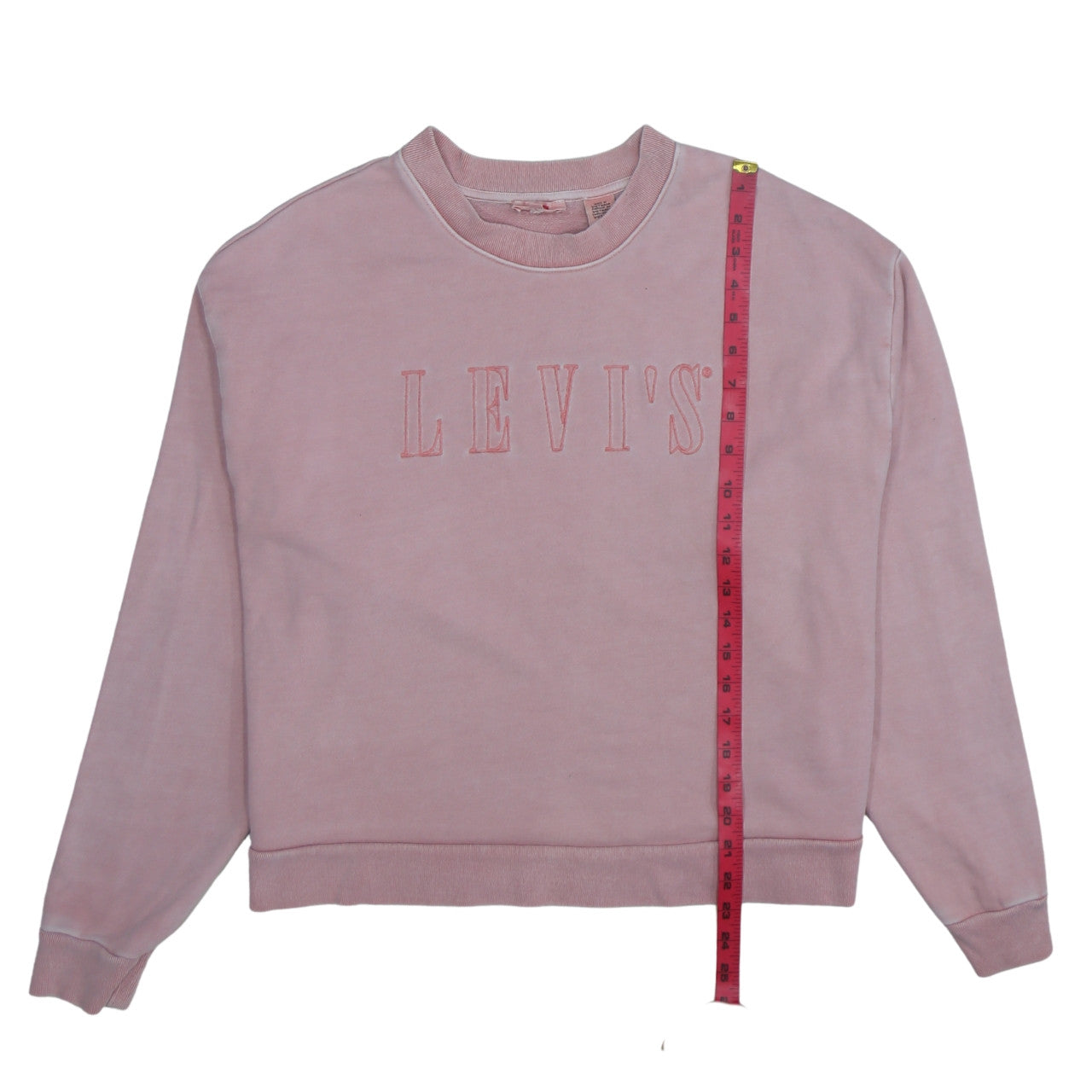 Levi's Women's Pink Crew Neck Pullover Sweatshirt Medium