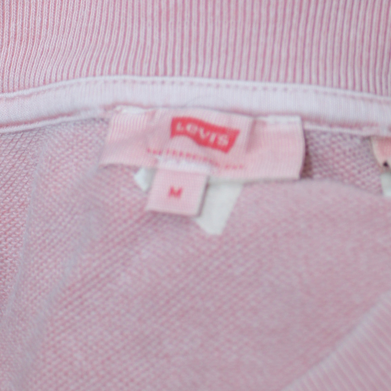 Levi's Women's Pink Crew Neck Pullover Sweatshirt Medium