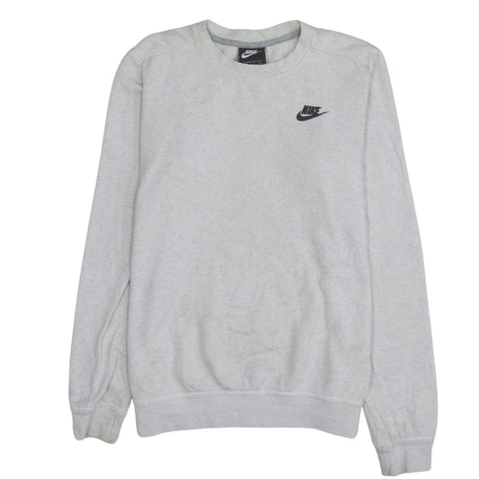 Nike Men's Grey Small Pullover Crew Neck Sweatshirt
