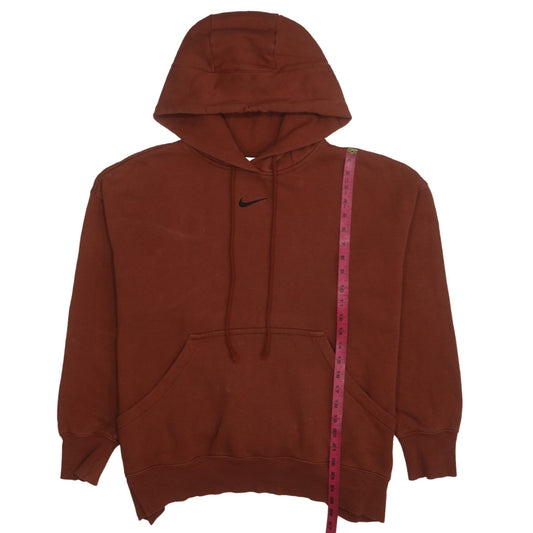Nike Women’s Brown Pullover Hoodie Large Cotton Blend Casual