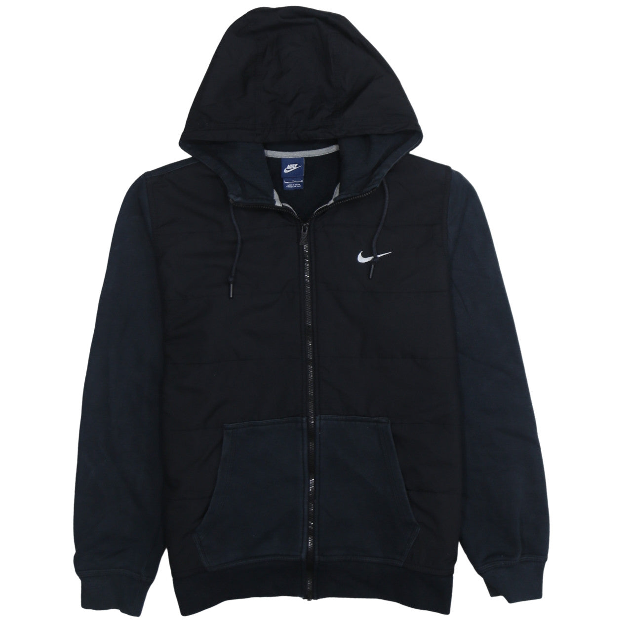 Nike Men's Black Size L Hooded Full Zip Track Jacket