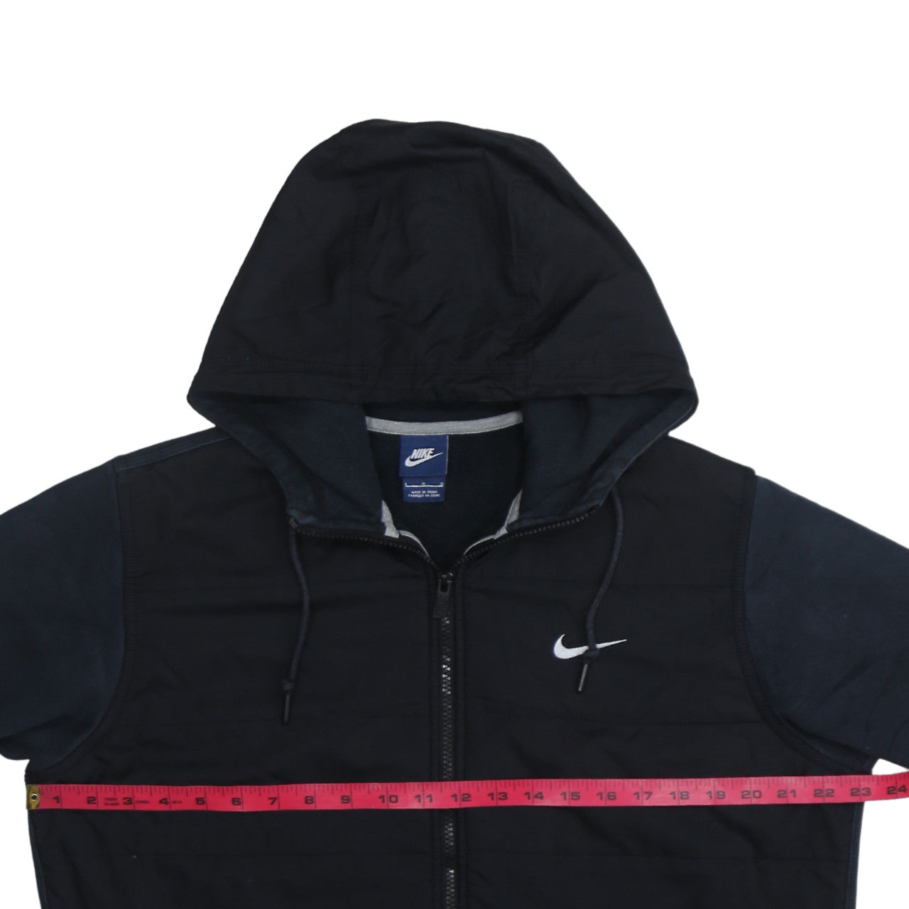 Nike Men's Black Size L Hooded Full Zip Track Jacket