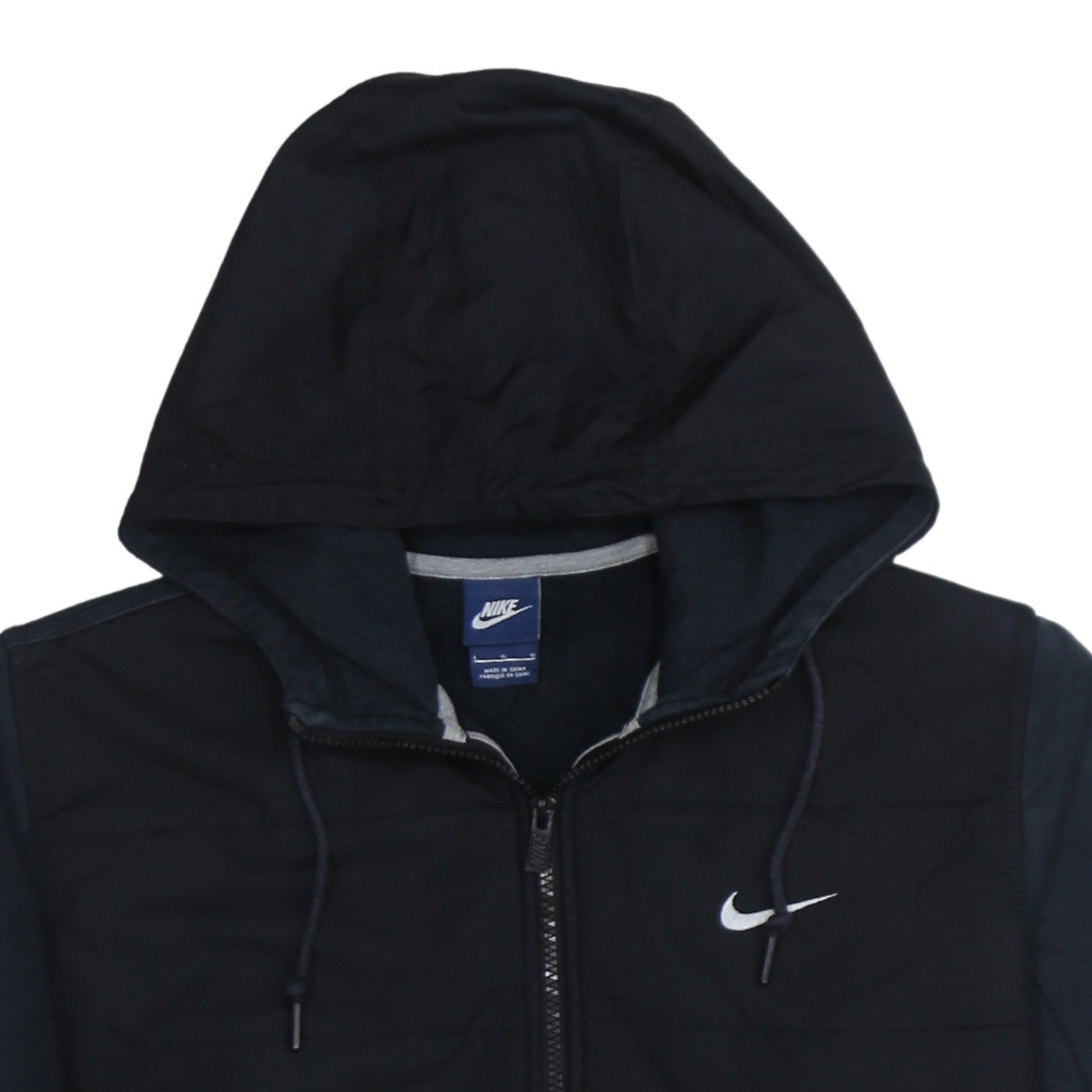 Nike Men's Black Size L Hooded Full Zip Track Jacket