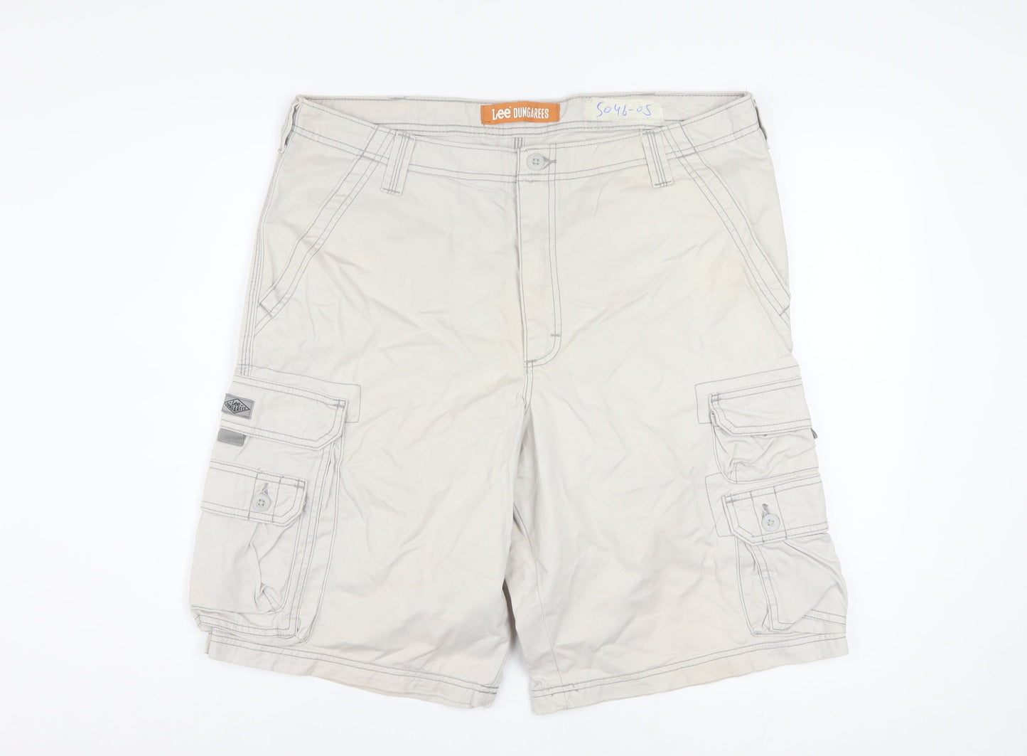 Lee Dungarees Men's Beige Cargo Shorts Size 36 Regular Fit